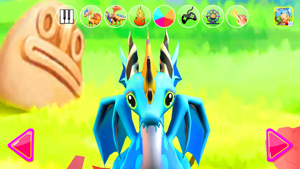 Talking Dragon Family (Талкинг Драгон Фэмели   ) [МОД: Много монет, Открытые уровни и Мега MOD] Screenshot 1