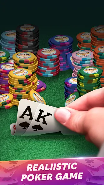 Mega Hit Poker: Texas Holdem (Мега Хит Покер) [МОД: Бесконечные деньги, Монеты и Мега MOD] Screenshot 1