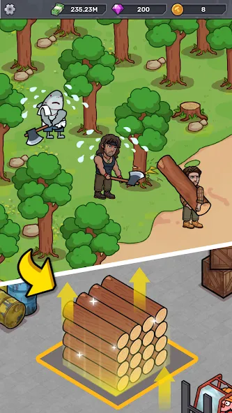 Lumber Out (Ламбер Аут) [МОД: Бесконечные деньги, Монеты и Мега MOD] Screenshot 4