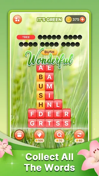 Word Search Block Puzzle Game [МОД: Бесконечные деньги, Монеты и Мега MOD] Screenshot 2