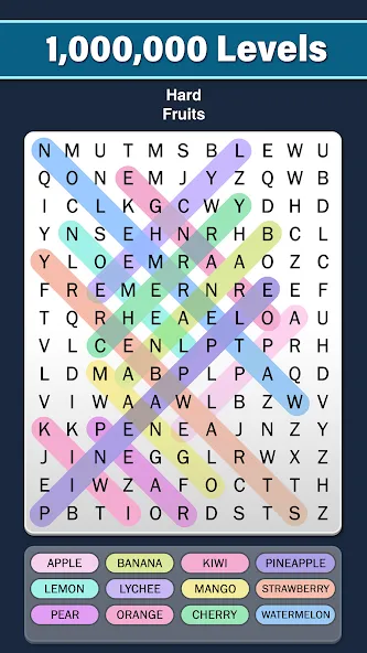 Word Search: Word Find (Ворд Срч) [МОД: Все открыто, Дополнительные деньги и Меню MOD] Screenshot 3