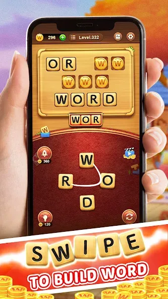 Word Connect (Ворд Коннект) [МОД: Много монет, Открытые уровни и Мега MOD] Screenshot 1