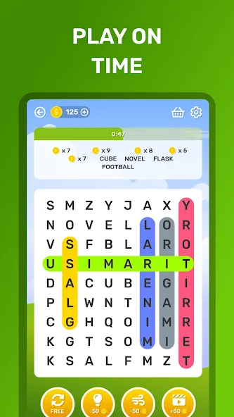 Word Search Puzzle Game [МОД: Все открыто, Дополнительные деньги и Меню MOD] Screenshot 3