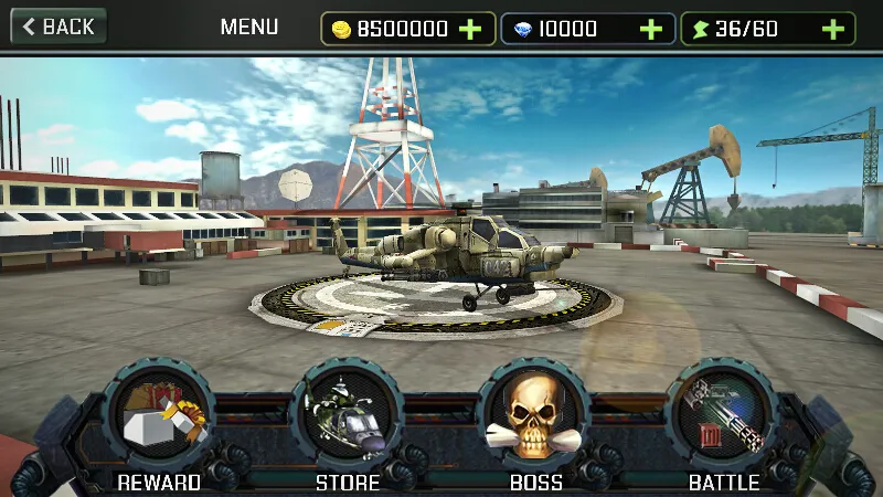 Gunship Strike 3D [МОД: Меню, Бесконечные монеты и Открытые уровни] Screenshot 3