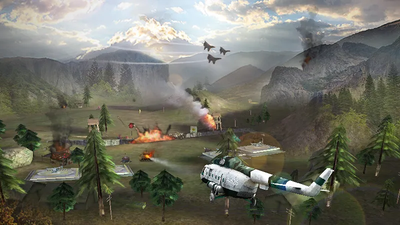 Gunship Strike 3D [МОД: Меню, Бесконечные монеты и Открытые уровни] Screenshot 4