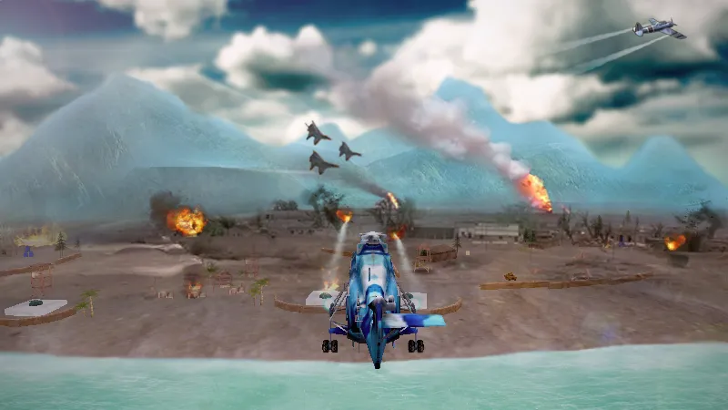 Gunship Strike 3D [МОД: Меню, Бесконечные монеты и Открытые уровни] Screenshot 5