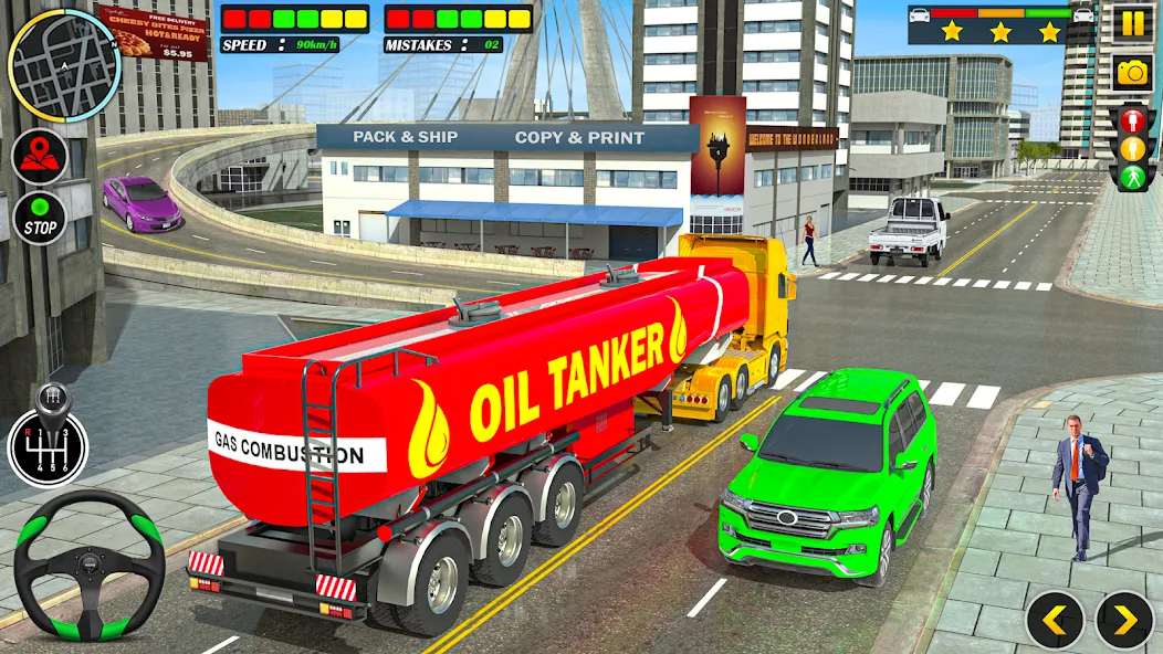Offroad Oil Tanker Truck Games (Оффроуд Игры на машинецистерне для нефти) [МОД: Меню, Бесконечные монеты и Открытые уровни] Screenshot 2