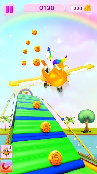 Unicorn Kingdom: Running Games (Юникорн Кингдом) [МОД: Много монет, Открытые уровни и Мега MOD] Screenshot 2