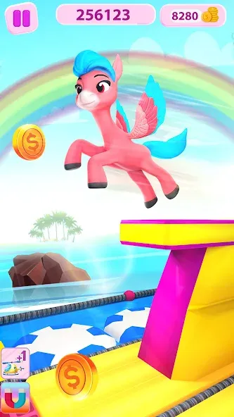 Unicorn Kingdom: Running Games (Юникорн Кингдом) [МОД: Много монет, Открытые уровни и Мега MOD] Screenshot 4