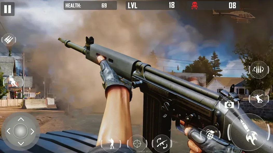 fps cover firing Offline Game (ФПС кавер стрельба Оффлайн игра) [МОД: Много монет, Открытые уровни и Мега MOD] Screenshot 1