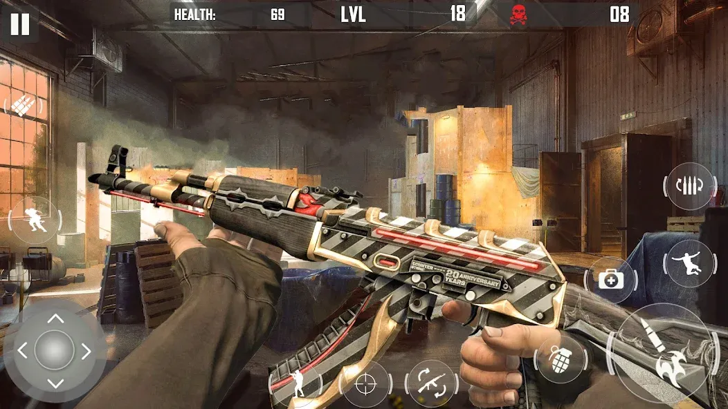 fps cover firing Offline Game (ФПС кавер стрельба Оффлайн игра) [МОД: Много монет, Открытые уровни и Мега MOD] Screenshot 3
