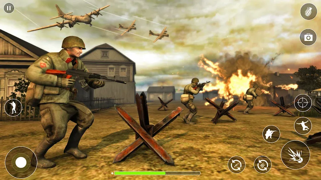 WW2 Survival Shooter :Gun fire (Вторая Мировая Война  ) [МОД: Меню, Бесконечные монеты и Открытые уровни] Screenshot 5