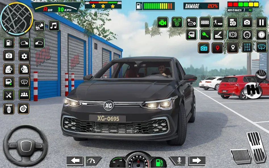 City Car Driving - Car Games (Сити Кар Драйвинг) [МОД: Много монет, Открытые уровни и Мега MOD] Screenshot 1