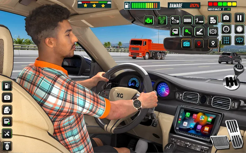 City Car Driving - Car Games (Сити Кар Драйвинг) [МОД: Много монет, Открытые уровни и Мега MOD] Screenshot 4