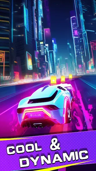 Beat Racing:Car&Music game (Бит Кар Гонки игра музыки ) [МОД: Деньги, Монеты и Меню MOD] Screenshot 1