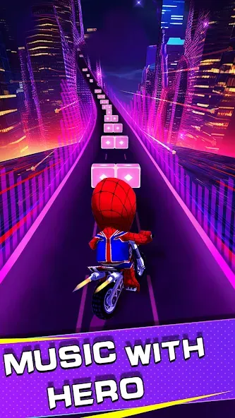 Beat Racing:Car&Music game (Бит Кар Гонки игра музыки ) [МОД: Деньги, Монеты и Меню MOD] Screenshot 2