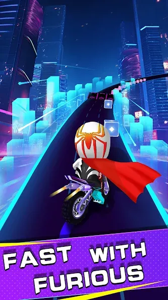 Beat Racing:Car&Music game (Бит Кар Гонки игра музыки ) [МОД: Деньги, Монеты и Меню MOD] Screenshot 4