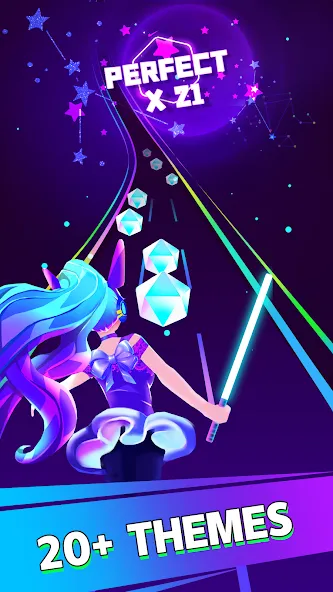 Beat Dancing EDM:music game (Бит Дэнсинг ЭДМ) [МОД: Деньги, Монеты и Меню MOD] Screenshot 2