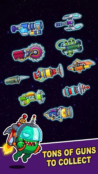 Space Survival: Zombie Attack (Спейс Сурвайвал) [МОД: Меню, Бесконечные монеты и Открытые уровни] Screenshot 5