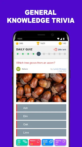 QuizzClub. Quiz & Trivia game (КвиззКлуб) [МОД: Все открыто, Дополнительные деньги и Меню MOD] Screenshot 1