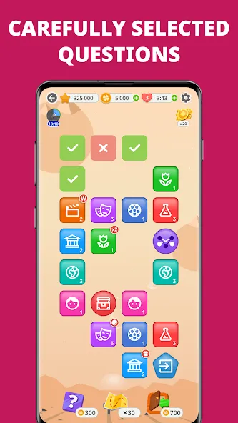 QuizzLand. Quiz & Trivia game (КвиззЛэнд) [МОД: Меню, Бесконечные монеты и Открытые уровни] Screenshot 3