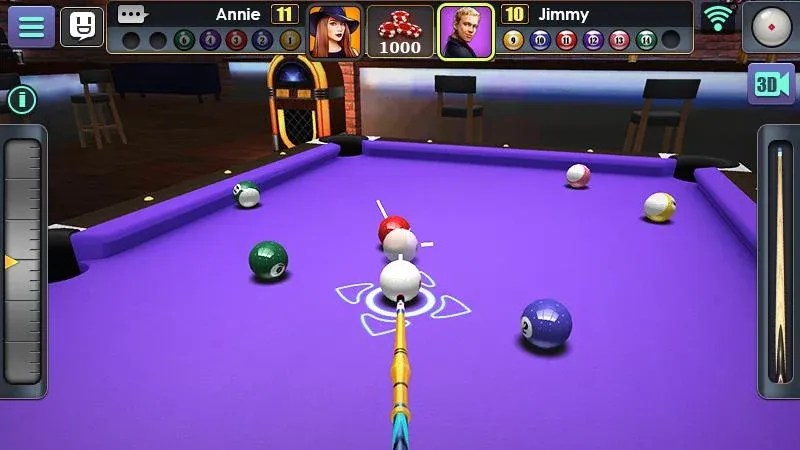 3D Pool Ball [МОД: Меню, Бесконечные монеты и Открытые уровни] Screenshot 4