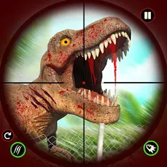 Скачать Dino Hunting Sniper Shooter 3D [МОД: Все открыто, Дополнительные деньги и Меню MOD] | Взлом Dino Hunting Sniper Shooter 3D на Андроид