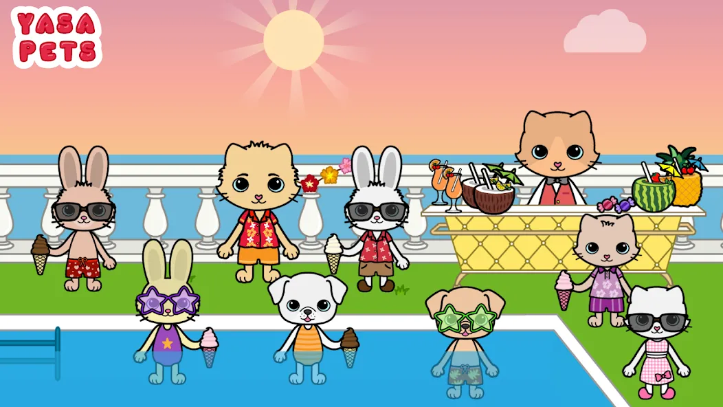 Yasa Pets Vacation (Яса Петс Вакейшн) [МОД: Много монет, Открытые уровни и Мега MOD] Screenshot 3