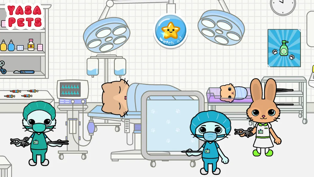 Yasa Pets Hospital (Яса Петс Хоспитал) [МОД: Бесконечные деньги, Монеты и Мега MOD] Screenshot 3