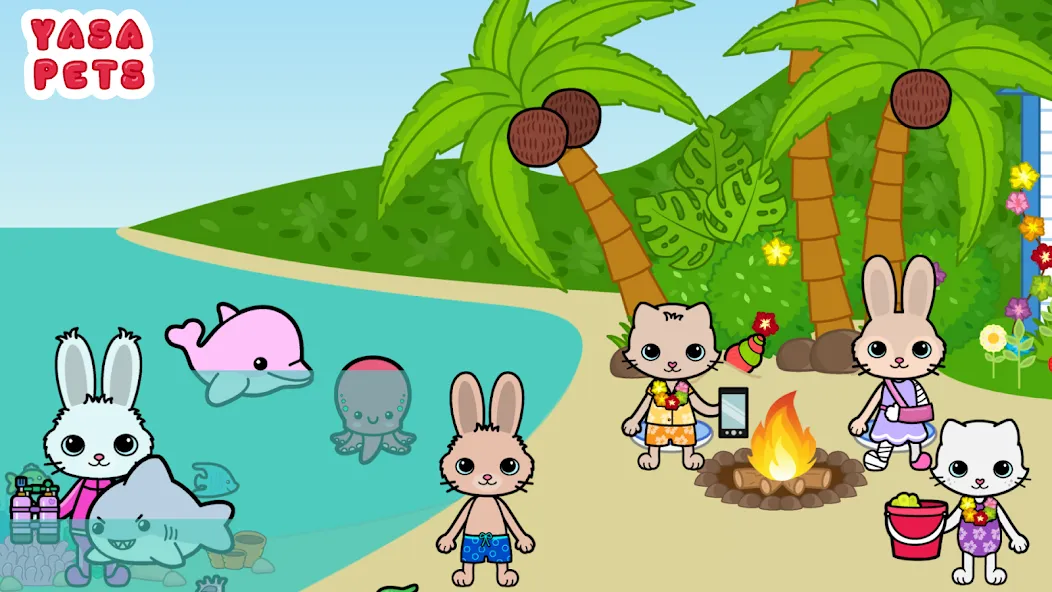 Yasa Pets Island (Яса Петс Айленд) [МОД: Бесконечные деньги, Монеты и Мега MOD] Screenshot 2
