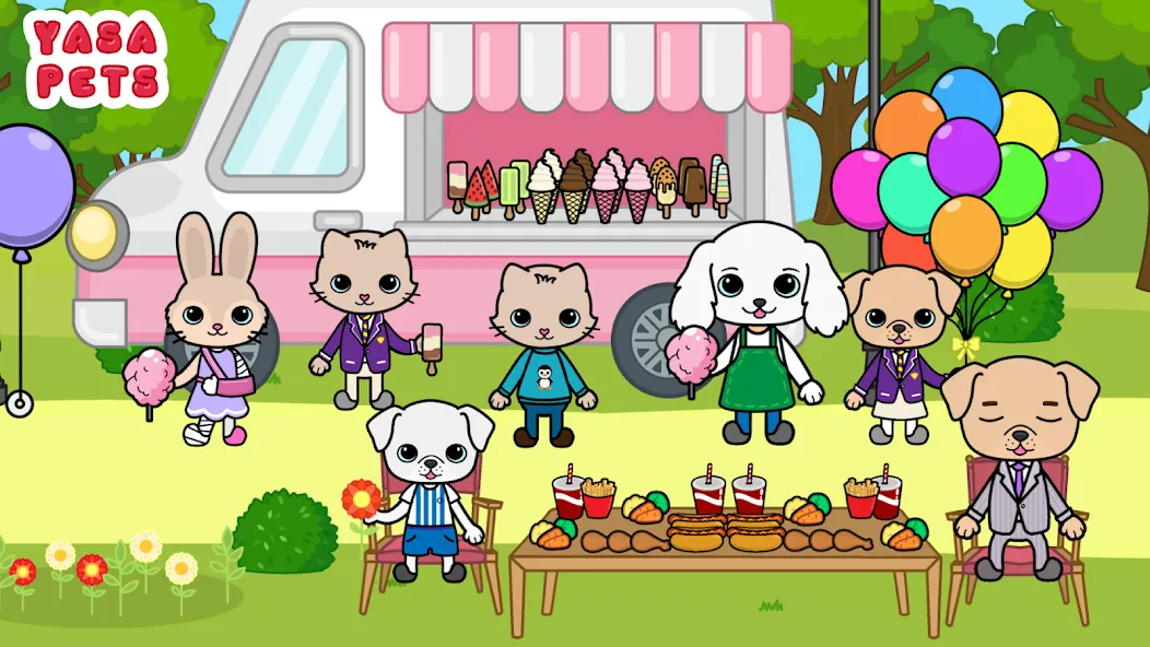 Yasa Pets Town (Яса Петс Таун) [МОД: Бесконечные деньги, Монеты и Мега MOD] Screenshot 2