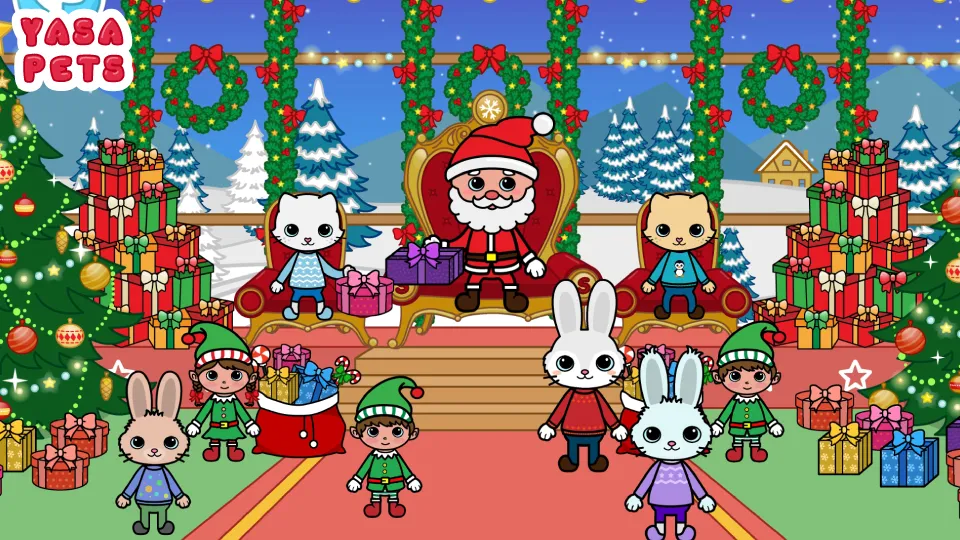 Yasa Pets Christmas (Яса Петс Кристмас) [МОД: Все открыто, Дополнительные деньги и Меню MOD] Screenshot 1