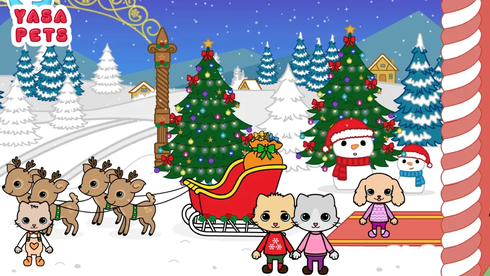 Yasa Pets Christmas (Яса Петс Кристмас) [МОД: Все открыто, Дополнительные деньги и Меню MOD] Screenshot 2