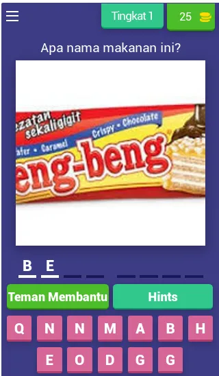 Tebak Makanan Ringan Indonesia (Гаме маканан Ринган) [МОД: Деньги, Монеты и Меню MOD] Screenshot 1