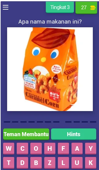 Tebak Makanan Ringan Indonesia (Гаме маканан Ринган) [МОД: Деньги, Монеты и Меню MOD] Screenshot 4