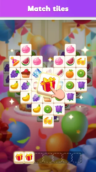 Tile Match Puzzle: Triple Game (Тайл Матч Пазл) [МОД: Все открыто, Дополнительные деньги и Меню MOD] Screenshot 1
