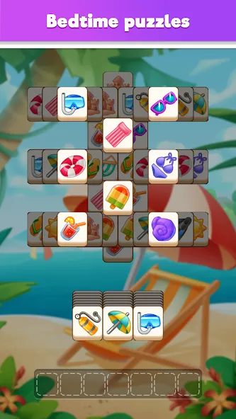 Tile Match Puzzle: Triple Game (Тайл Матч Пазл) [МОД: Все открыто, Дополнительные деньги и Меню MOD] Screenshot 4
