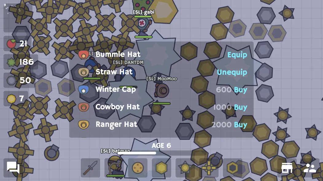 MooMoo.io (Official) [МОД: Деньги, Монеты и Меню MOD] Screenshot 4