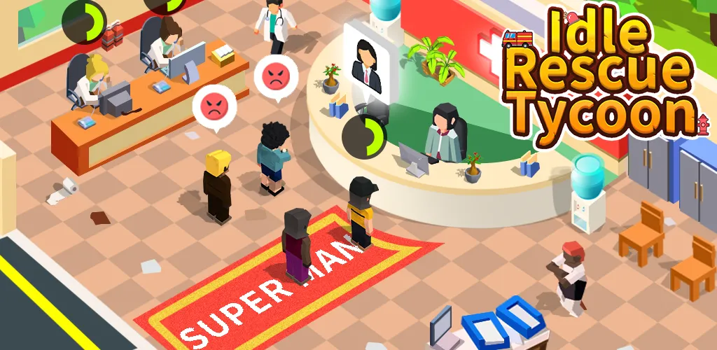 Idle Rescue Tycoon (Айдл Рескью Тайкун) [МОД: Меню, Бесконечные монеты и Открытые уровни] Screenshot 5