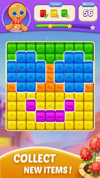 Candy Blast Fever:Cubes Crush (Кенди Бласт Фивер) [МОД: Много монет, Открытые уровни и Мега MOD] Screenshot 1