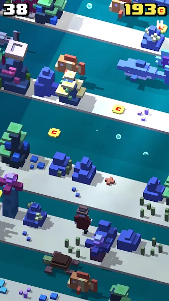 Crossy Road (Кросси Роуд) [МОД: Меню, Бесконечные монеты и Открытые уровни] Screenshot 3
