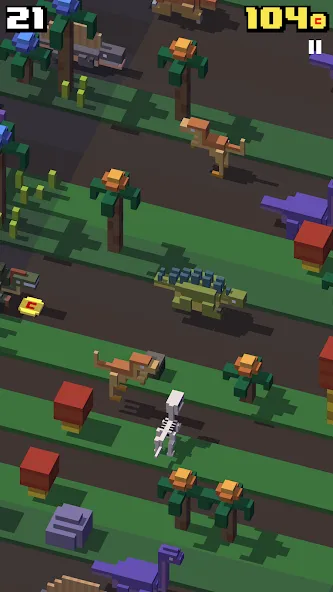 Crossy Road (Кросси Роуд) [МОД: Меню, Бесконечные монеты и Открытые уровни] Screenshot 5