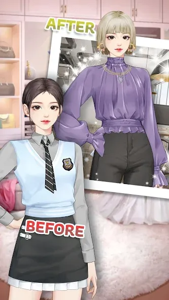 Fashion City：Style&Dress Up [МОД: Меню, Бесконечные монеты и Открытые уровни] Screenshot 2