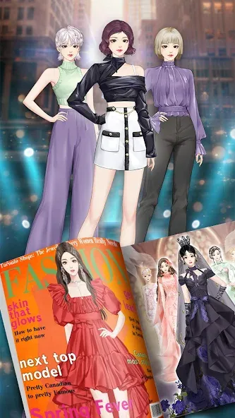 Fashion City：Style&Dress Up [МОД: Меню, Бесконечные монеты и Открытые уровни] Screenshot 4