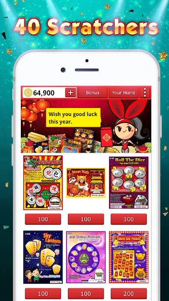 Lottery Scratch Off - Mahjong [МОД: Бесконечные деньги, Монеты и Мега MOD] Screenshot 4