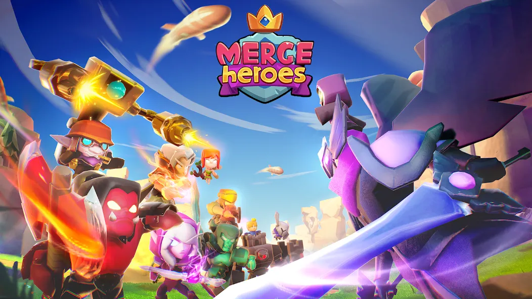 Merge Heroes: Tower Defense (Мердж Хероес) [МОД: Все открыто, Дополнительные деньги и Меню MOD] Screenshot 1