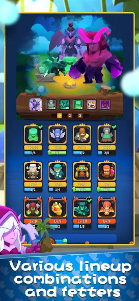 Merge Heroes: Tower Defense (Мердж Хероес) [МОД: Все открыто, Дополнительные деньги и Меню MOD] Screenshot 5