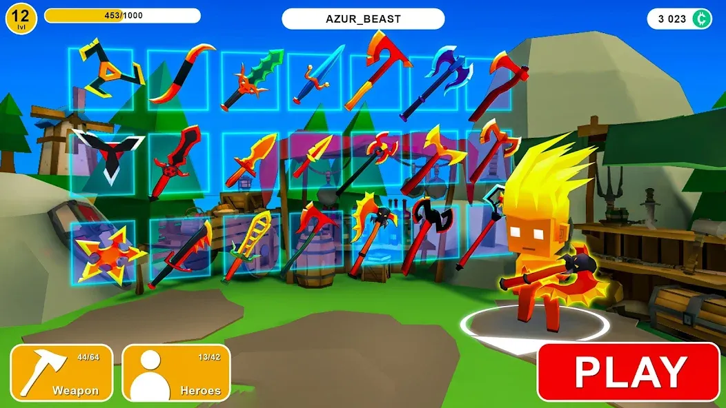 AXES.io [МОД: Деньги, Монеты и Меню MOD] Screenshot 4