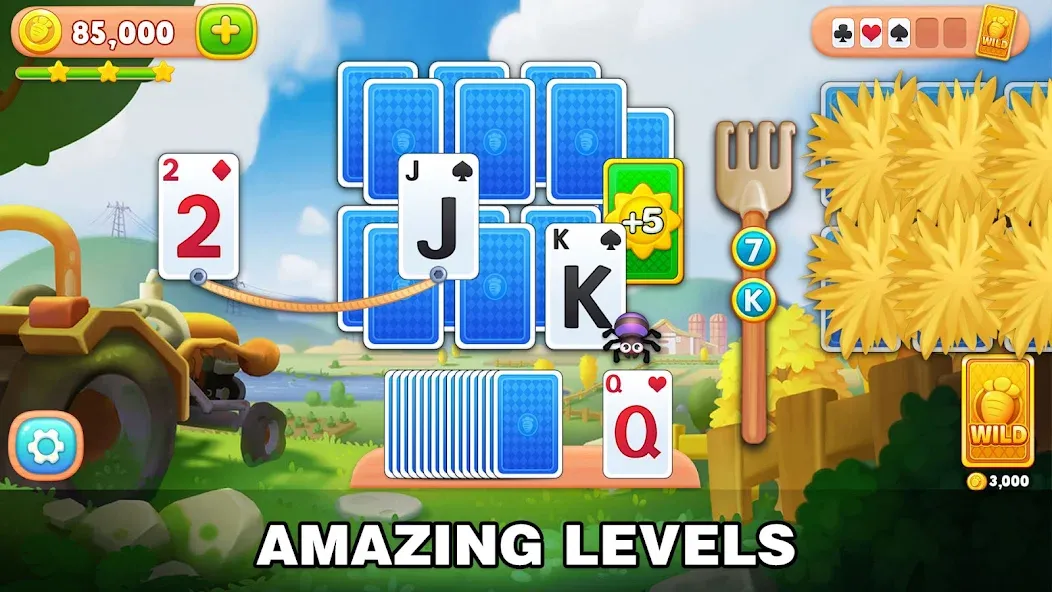 Solitaire Farm: Card Games (Соляр Фарм) [МОД: Бесконечные деньги, Монеты и Мега MOD] Screenshot 2