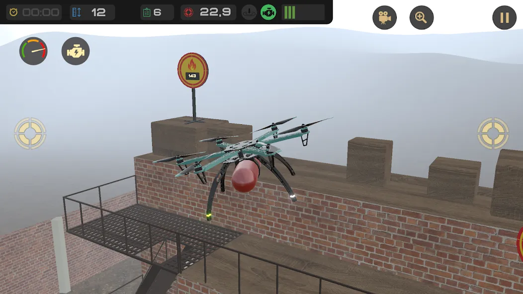 Edu Drone Simulator [МОД: Меню, Бесконечные монеты и Открытые уровни] Screenshot 2